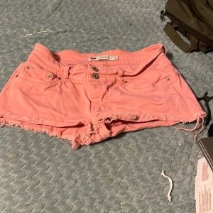 Pink shorty shorts